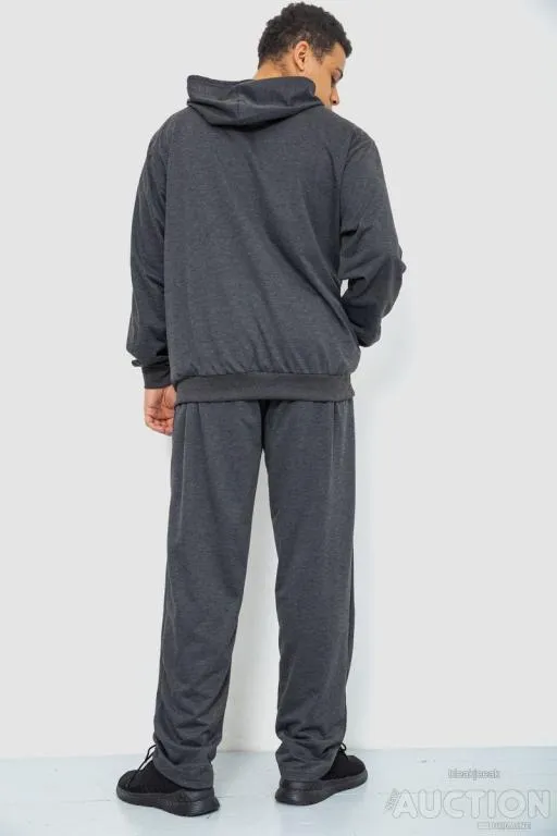 Спорт костюм мужской, цвет темно-серый, 244R9111 Продаж