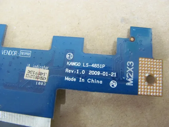 номер0288-19 плата включення LS-4851P  NBX0000E600  для Acer Aspire 5241 5332 5516 5517 5532 5541 5732 eMachines G630 оригінал Де купити