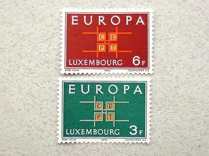 фото, Серія поштових марок Люксембург " Європа СЕРТ "  1963 рік **