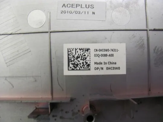 №123-8 Кришка (дно, корито, піддон) корпуса 0HC0W0 для DELL VOSTRO 3700 оригінал З аукціону