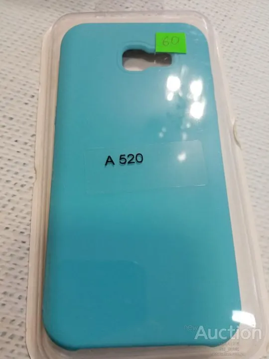 Чехол бампер для Samsung A520 голубой силикон Ціна