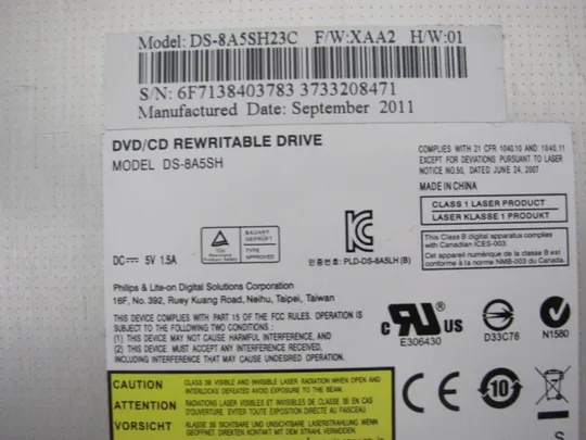 №264-3 DVD-привод 13N0-LJA0811 для ASUS X54H X54C A54C K54C оригінал Де купити