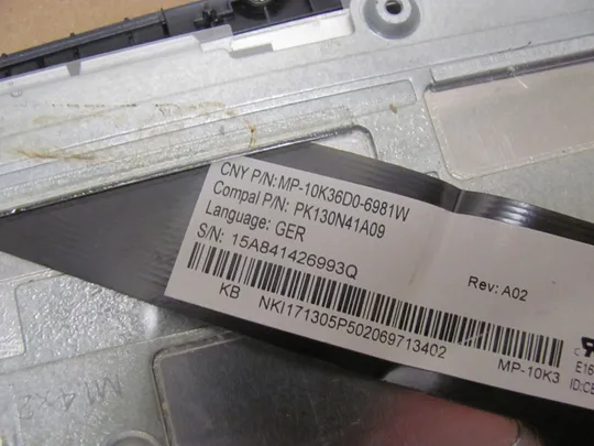 номер0955-15 Кришка панель клавіатура ДОНОР PK130N41A09  MP-10K36D0-6981W  для  Acer Aspire E5-571G E5-571 Acer Aspire E5-571 E5-551 E5-531 E5-521 оригінал На торгах