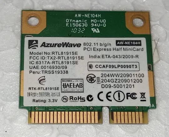 Купити WIFI адаптер з ноутбука Medion Acoya P8614 REALTEK RTL8191SE