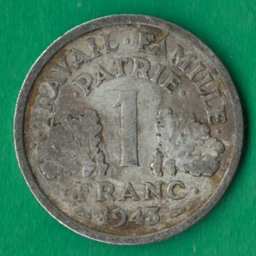 1 франк 1943 року Франція [МШ] Ціна