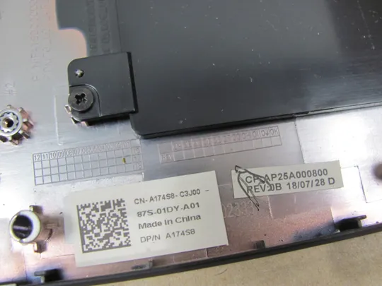 636-5 Кришка панель палмрест та тачпад A174S8 AP25A000800 для  Dell Latitude E5490 E5480  5491 5495 оригінал в Україні