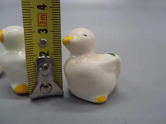 Фигура керамика миниатюра утка уточка Европа уточки высота 2,8 см и 3,1 см утки лот 3 шт №11014 З аукціону
