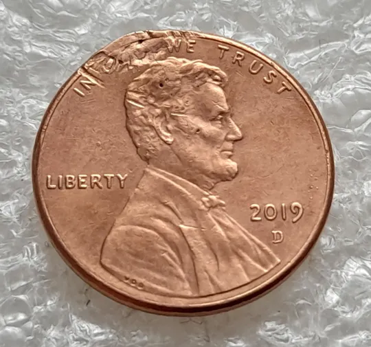 (8205 ря) 1 цент 2019 D США (з дефектом) Ціна