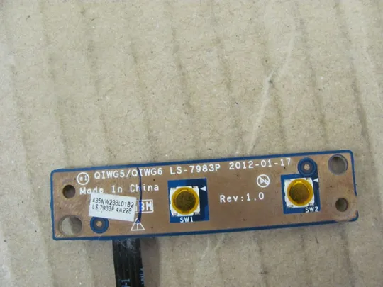 номер0010-17 плата кнопки LED LS-7983P для LENOVO G580 G585 N580 N585 QIWG5 QIWG6 оригінал З аукціону