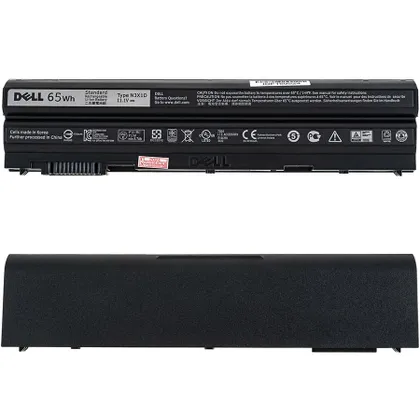 фото, Оригінальна батарея для ноутбука DELL NHXVW (роз'єм зліва) (Latitude: E5420, E5520, E6420, E6520) 11.1V 5800mAh Black