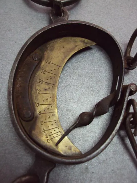 Весы кантер царские ручные латунь длина 28 см царизм №11554 Продаж