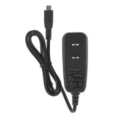 фото, Оригінальний блок живлення для планшетів ASUS 5V, 1A, 18W, black MemoPad 7, FonePad 7 (без перехідника!) (0A001-00091300)