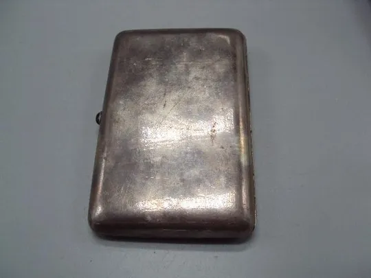 Портсигар барельеф девушка и цветы серебро 84 проба голова АИ вес 198,16 г размер 12,3х7,8 см №14333 Недорого