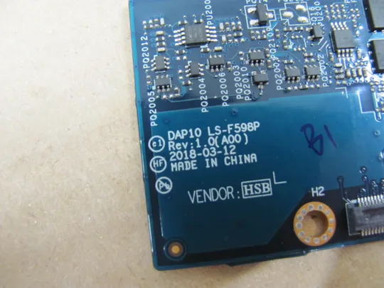 номер0843-3 Плата роз’єму батареї DAP10 LS-F598P  для Dell Precision 7530 7540 M7540   оригінал З аукціону