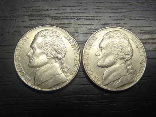 5 центів 2000 США (два різновиди) Ціна