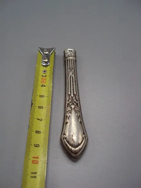 Ручка от ножа серебро Польша 3 проба клеймо HМ длина 10 см вес 37,11 г №18129 Продаж