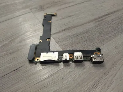 фото, Плата кнопка включення +VGA+USB+Audio+Cardreader для ноутбука Asus X201E X201