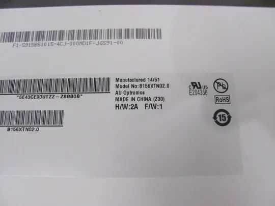 МР13-4 матриця B156XTN02.0  15.6" LVDS 40 pin TN WXGA/HD Ready a-Si TFT-LCD, LCM Продаж