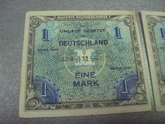 Купити банкнота 1 марка 1944 германия лот 2 шт №185