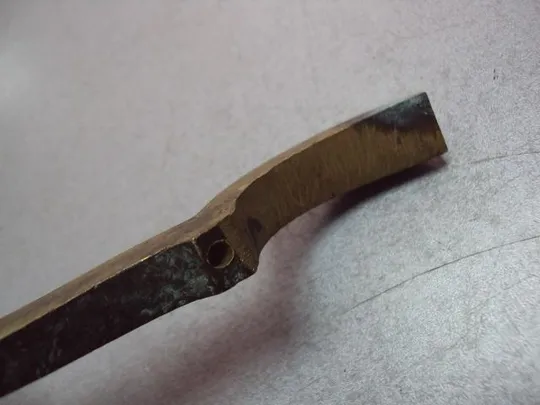 Деталь фрагмент запчасть латунь клейма H. SPEISER длина 23 см №11585 Де купити