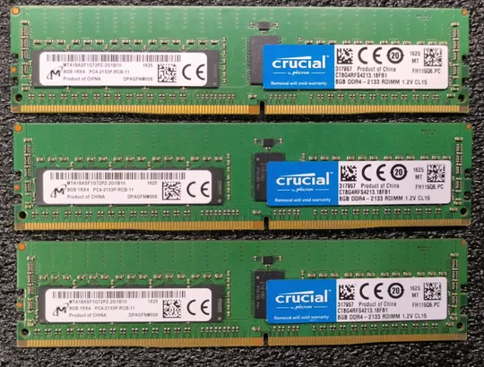 Модуль пам&#039;яті Crucial DIMM DDR4 8GB PC4-2133P REG ECC (серверна, регістрова) Ціна