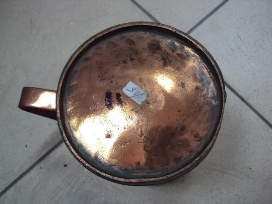 Кружка медь высота 12,5 см, диаметр 10,8 см (№525) №11394 Де купити