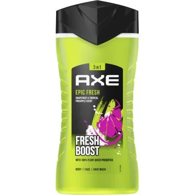 Гель для душа AXE 3 в 1 Epic Fresh 250 мл (8720181204081) Ціна