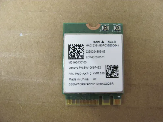 номер0341-43 WI-FI модуль 01AX710 для Lenovo Ideapad 130S-14IGM WI-FI адаптер WI-FI карта Wi-Fi модуль бездротова мережева карта Wireless Card оригінал Ціна