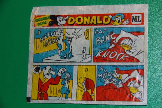 Купити ВКЛАДИШ ЕТИКЕТКА ВІД ЖУВАЛЬНОЇ ГУМКИ вкладыш DONALD ML
