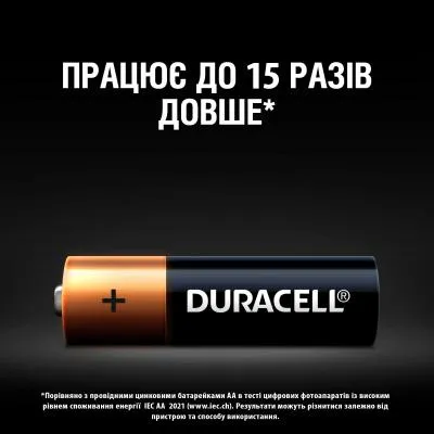 Батарейка Duracell AA лужні 2 шт. в упаковці (5000394058163 / 81551267) Продаж