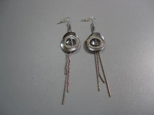 бижутерия серьги подвесные длинные 10,5 см №10879 Де купити