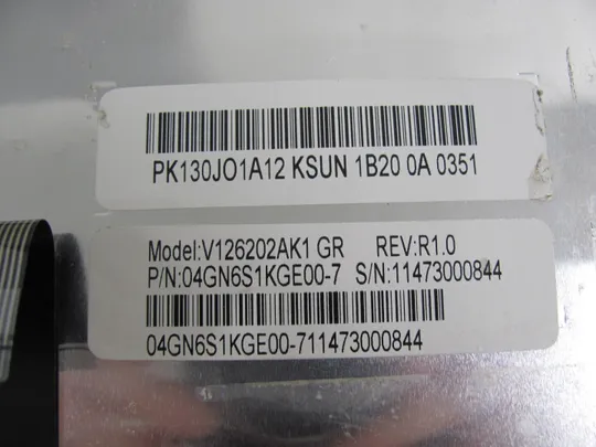 номер0003-1 клавіатура робоча PK130JO1A12  для  Asus A93 A93S A93SM A93SV X93 X93S X93SM   оригінал З аукціону