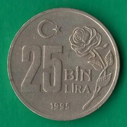 фото, 25000 лір 1995 року Туреччина [МШ]