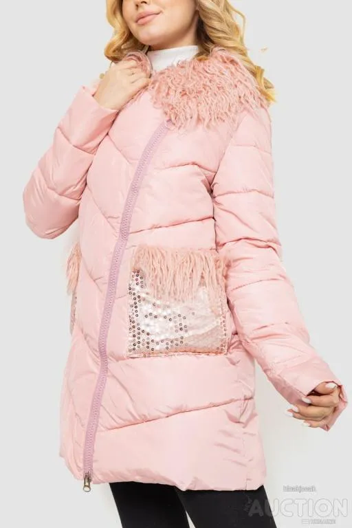 Куртка женская однотонная, цвет розовый, 235R5068 З аукціону