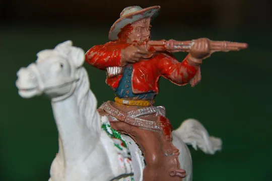 ковбой с ружьем на коне LAFREDO 100-120мм ОРИГИНАЛ раритет Де купити