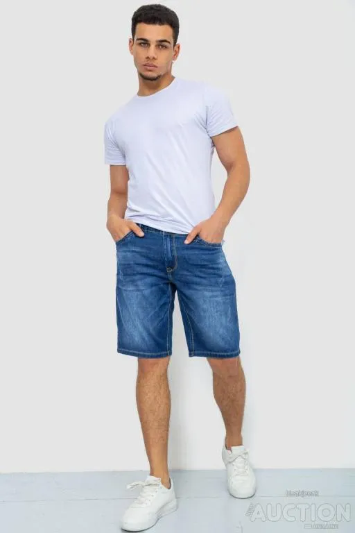 Купити Джинсовые шорты мужские, цвет синий, 244R5A-050