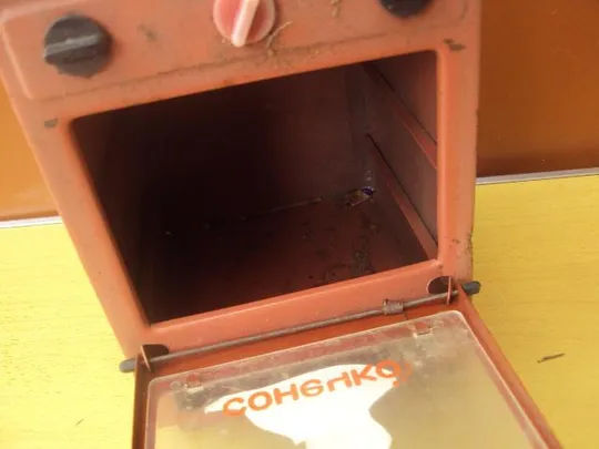 Кукольная духовая печь и плита ссср Духовка для куклы металл б/у №3241 Інтернет-аукціон