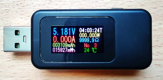 USB тестер Keweisi KWS-MX18 напруга (4-30V) та струм (0-5A) Ціна