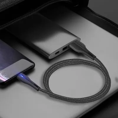 Дата кабель USB 2.0 AM to Lightning 1.0m led black ColorWay (CW-CBUL034-BK) Інтернет-аукціон