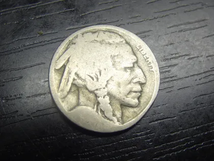 фото, 5 центів США бізон (довоєнна)