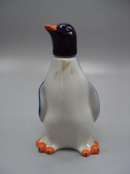 фото, Фигура фарфор штоф ЛФЗ пингвин высота 17,5 см (скольчик на лапе) №10524
