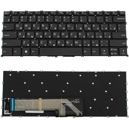 фото, Клавіатура для ноутбука LENOVO (IdeaPad: 5-14 seires), rus, onyx black, без фрейму (ОРИГИНАЛ)
