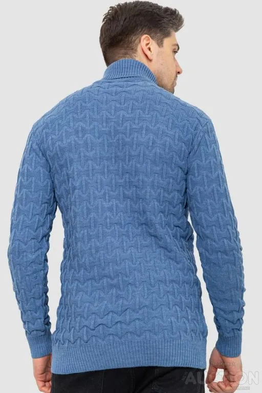 Гольф-свитер мужской, цвет джинс, 161R619 Продаж