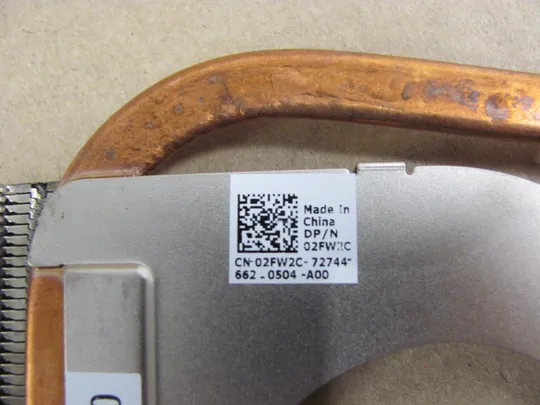 683-16 термотрубка охолодження 02FW2C AT1GG001FF0 для Dell Vostro 15 3558 Inspiron 15 5555 5558 оригінал З аукціону