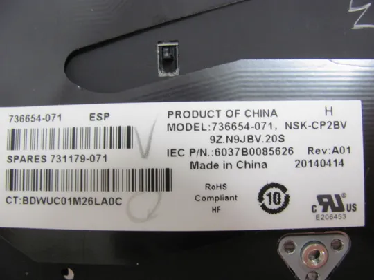 421-19 клавіатура робоча з підсвіткою 736654-071 6037B0085626 для HP ELITEBOOK 840 850 G1 ZBook 14 G2 оригінал Інтернет-аукціон