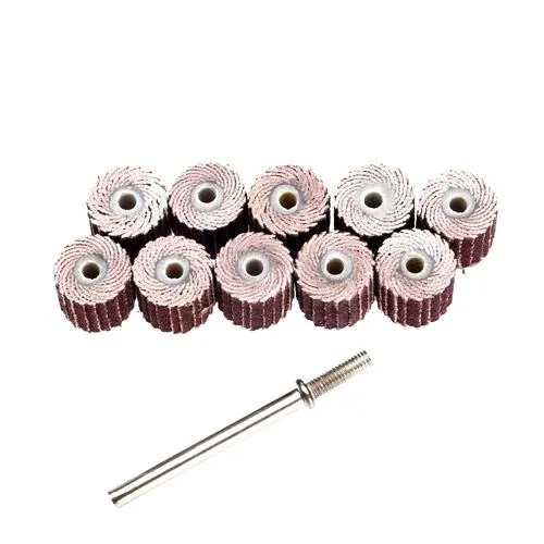 Лепестковый круг 10шт 240грит 10x10мм для гравера с держателем Ціна