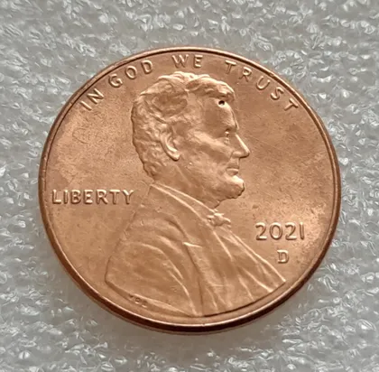 фото, (8145 ря) 1 цент 2021 D США
