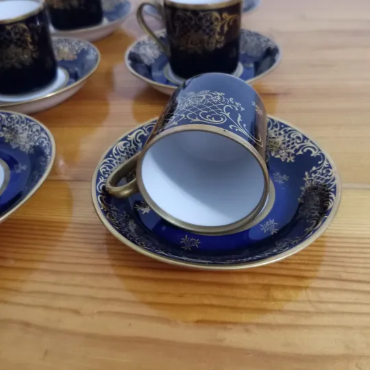 6 кофейных пар Reichenbach ГДР Характеристики