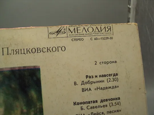 Пластинка мелодия 1980 Я + Ты Песни на стихи Михаила Пляцковского ВИА диаметр 30 см №15385МЯ Де купити