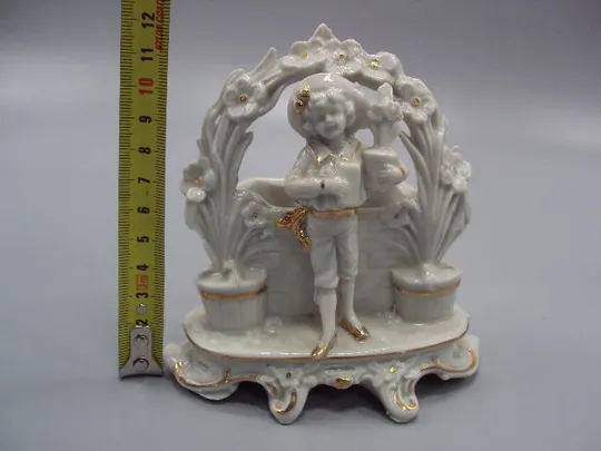 Карандашница фарфор Германия корзина ребенок и вазон мальчик с вазоном подставка для ручек №14340 Характеристики